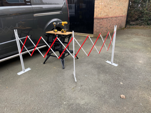 Short Light Duty Freestanding Safety Barrier