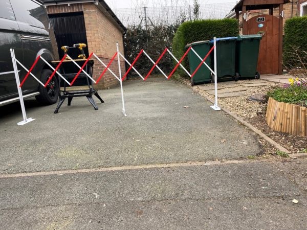 Short Light Duty Freestanding Safety Barrier