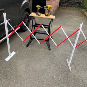 Short Light Duty Freestanding Safety Barrier